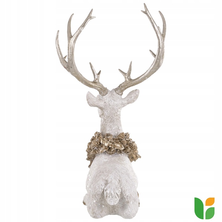 Figurka dekoracyjna świąteczna renifer jeleń duży leżący 53x50x29