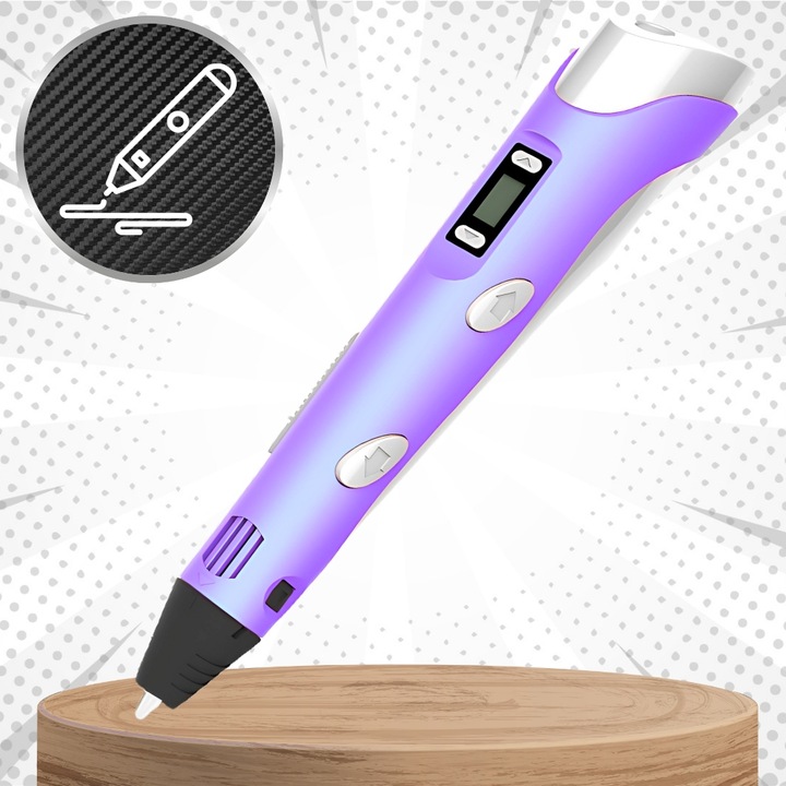 DŁUGOPIS 3D DLA DZIECI DRUKARKA 3D MAGICZNY DŁUGOPIS 3D + WKŁADY 160 METRÓW