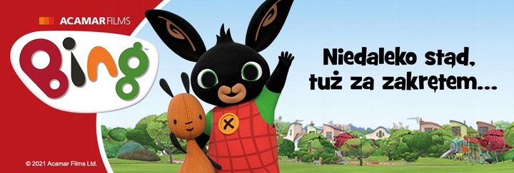 Bing Sula mówiący PL plusz maskotka interaktywna 23cm