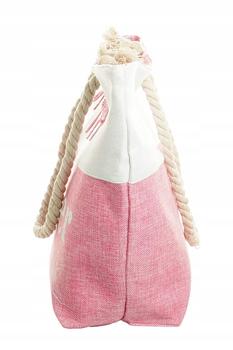 Duża Torba Plażowa Piknik Zapinana Shopper Miejska