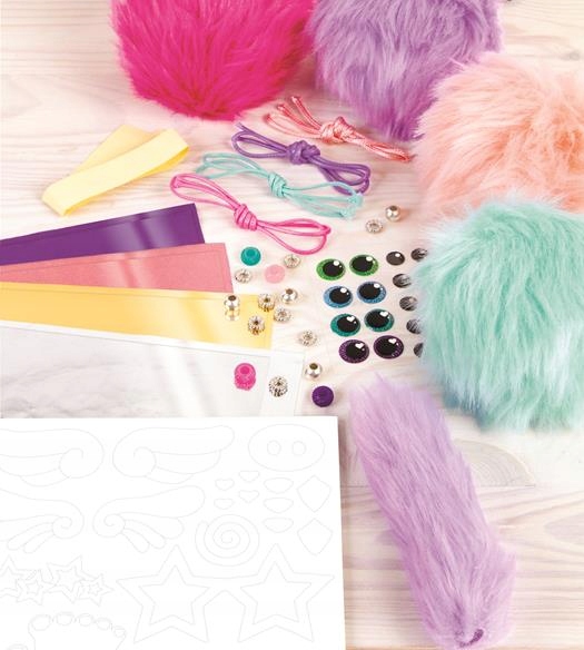 MAKE IT REAL zestaw kreatywny do tworzenia Puszystych Breloczków