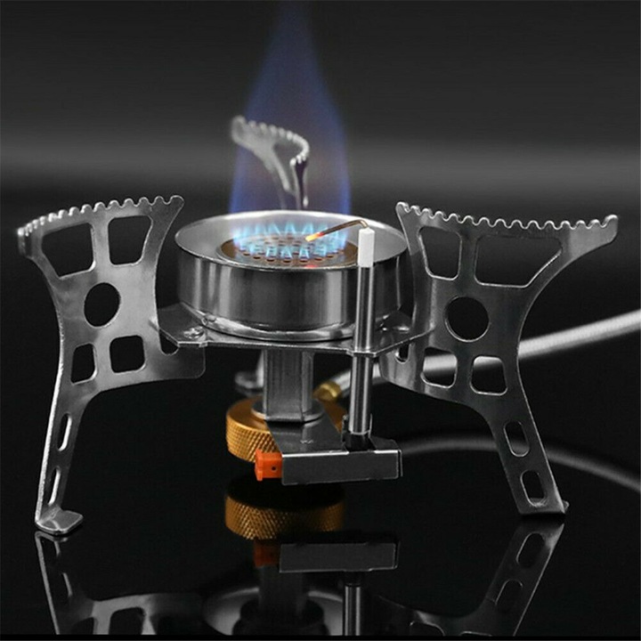 DOSKONAŁA MINI KUCHENKA TURYSTYCZNA GAZOWA NA KARTUSZE Z ADAPTEREM 3500W