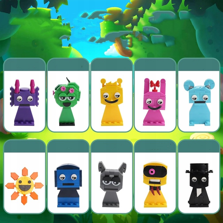 20Pcs Sprunki Game Building Blocks 5cm Incredibox zestaw konstrukcyjny