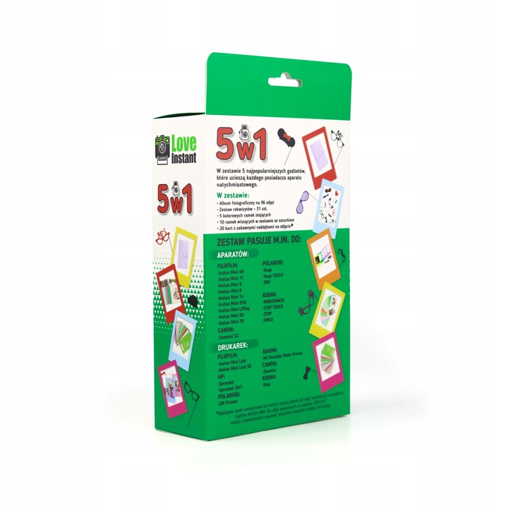 ZESTAW 5w1 Akcesoria do FUJI INSTAX Mini 12 11 40 8 7s EVO LiPlay Link 2 SE