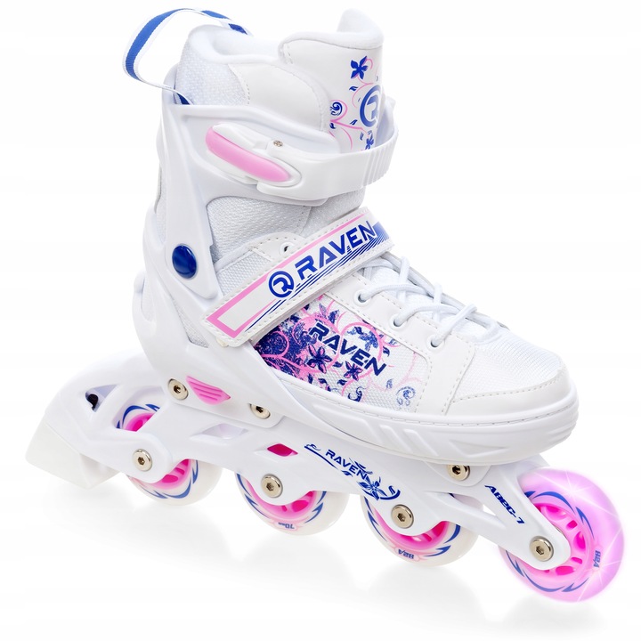 Rolki Regulowane RAVEN Meia 31-35 Kółko LED