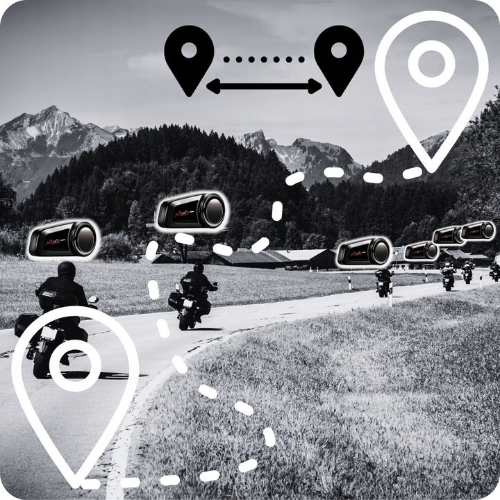 INTERKOM MOTOCYKLOWY BLUTOOTH MAXTO M2 POLSKI LEKTOR