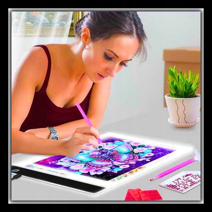 TABLET GRAFICZNY TABLICA DESKA KREŚLARSKA RYSOWANIA DLA DZIECI+2000 SZKICÓW