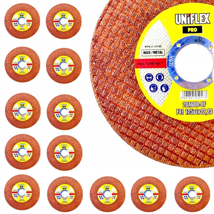 Paczka Tarcz do cięcia Metalu / INOX 125x1x22 PRO