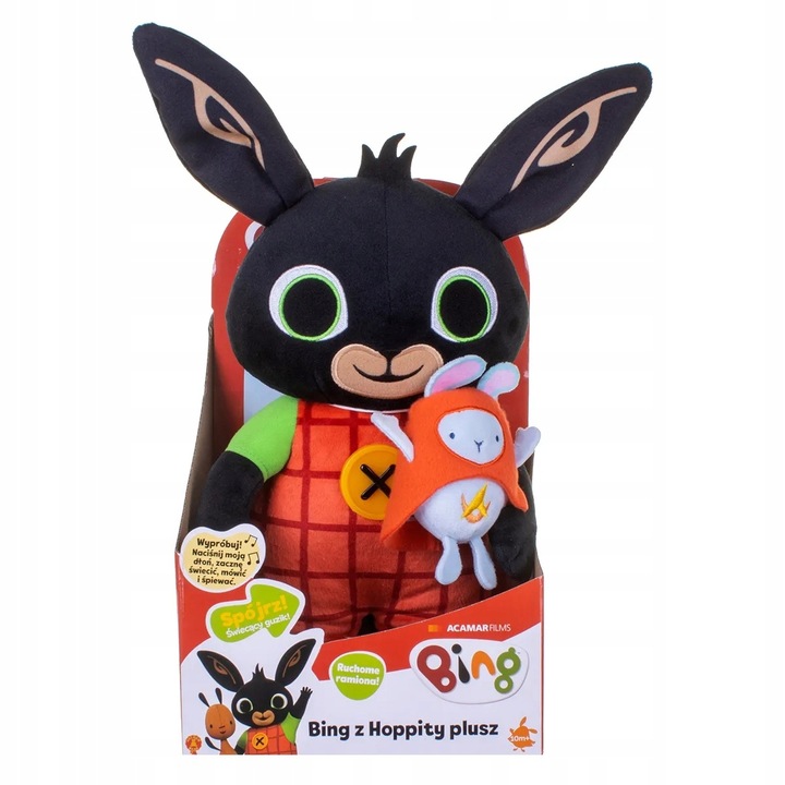 Maskotka Bing Golden Bear Bing i Króliś Tuliś mówiacy plusz 36 cm