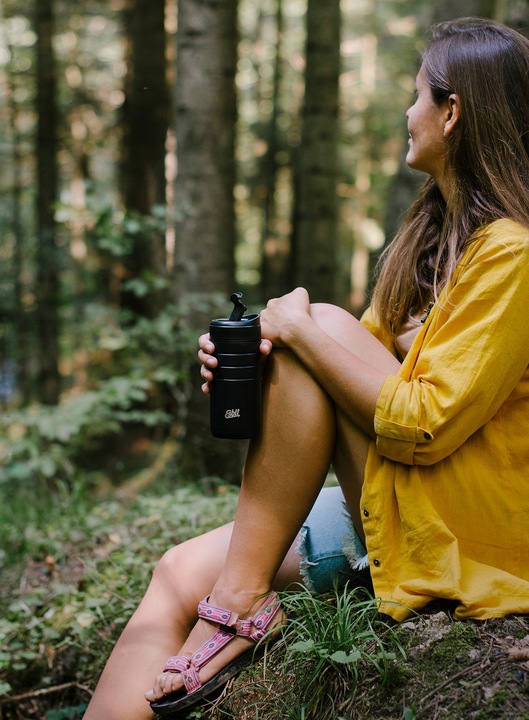 Kubek termiczny Esbit Majoris Thermo Mug Flip Top 450ml - black