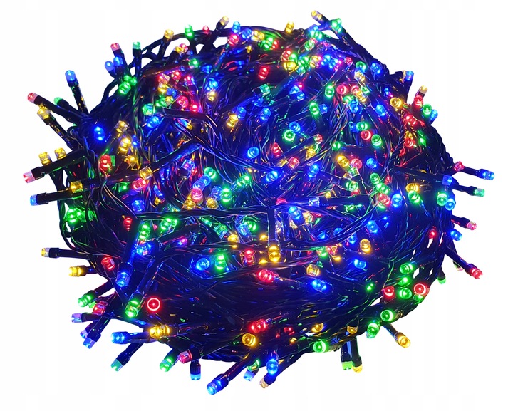 LAMPKI CHOINKOWE 800 LED TIMER ATEST ZEWNĘTRZNE NA CHOINKĘ CHOINKA