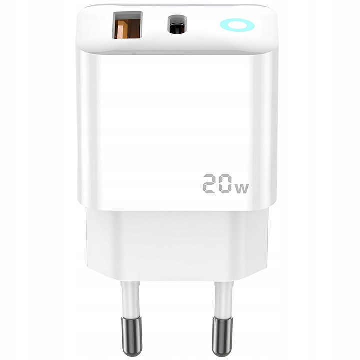 Szybka Ładowarka PD 20W do Telefonu IPHONE 12 13 14 PRO MAX 2x USB QC 3.0