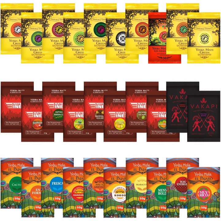 OGROMNY ZESTAW Yerba Mate 30x50g ZNAJDŹ SWÓJ SMAK