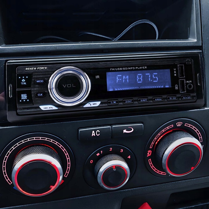Radio Samochodowe 1-DIN RDS Bluetooth USB AUX Pilot ODŁĄCZANY PANEL Jakość