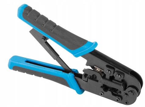 Zaciskarka ZACISKACZ wtyków RJ45 LAN 3w1 RJ45 RJ11 Rj12 ściągacz do skrętki