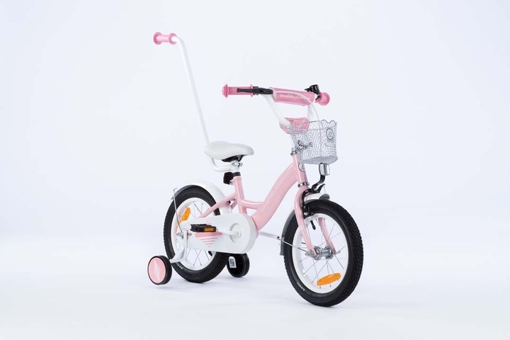 rower rowerek dla dziewczynki TOMABIKE 14 cali model 2025 prowadnik M