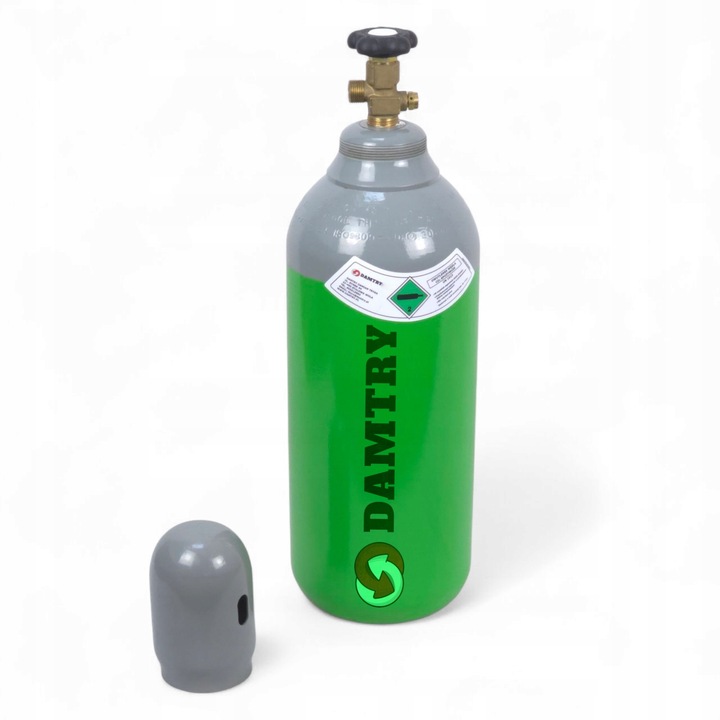 Butla CO2 pełna 8l (6kg) BECZUŁKA bez syfonu + kołpak