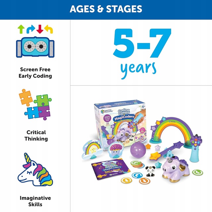 Learning Resources Robot Jednorożec Do nauki programowania i kodowania