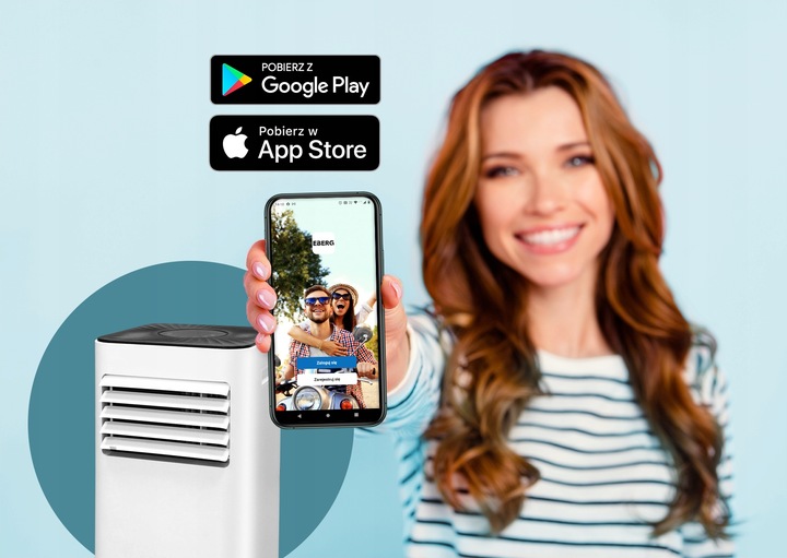 Klimatyzator przenośny MIRU PRO 2,6kW osuszacz 24l/24h WiFi + ClimaLock