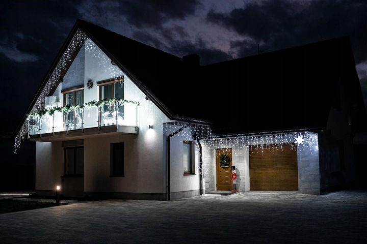 SOPLE 1500 LED LAMPKI ZEWNĘTRZNE 67m PILOT FLASH GIRLANDA ŚWIETLNA KURTYNA