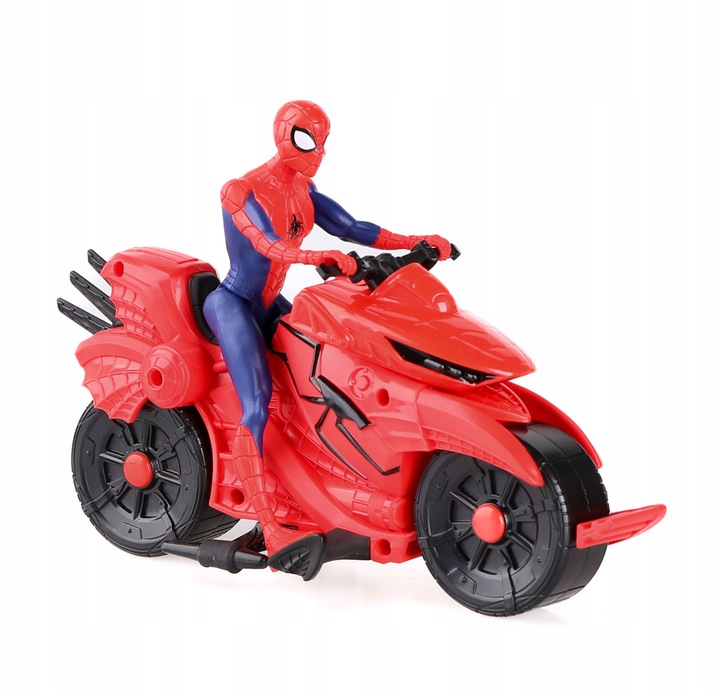 ZESTAW 4 FIGUREK SPIDERMAN VENOM GOBLIN MILES MORALES +2 POJAZDY +AKCESORIA