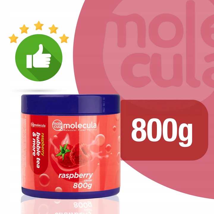 Molecula - KULKI do BUBBLE TEA - 0.8kg - MOLEKULARNY KAWIOR - MALINA