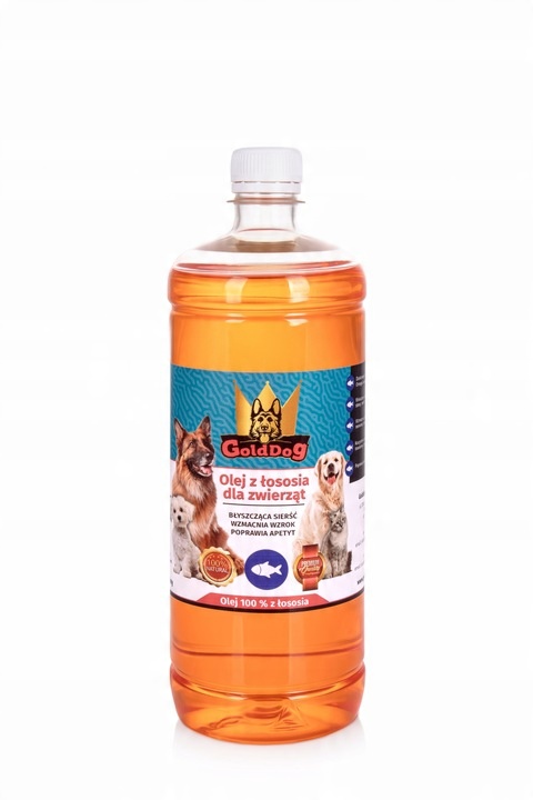 Olej z Łososia 1l dla psa i kota GoldDog