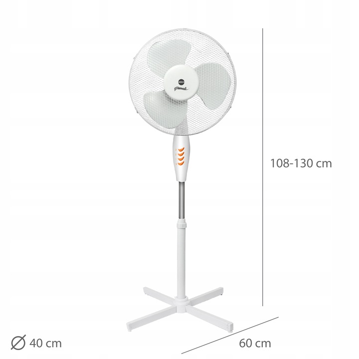 WENTYLATOR WIATRAK POKOJOWY WG50 BIAŁY ELDOM