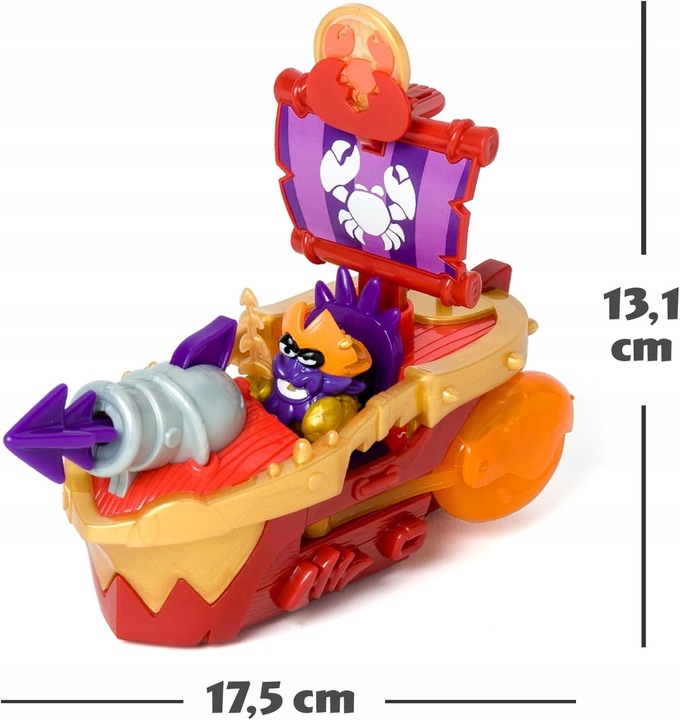 PIRATIX zestaw statek piracki Sea Crusher figurka Captain Lobster prezent