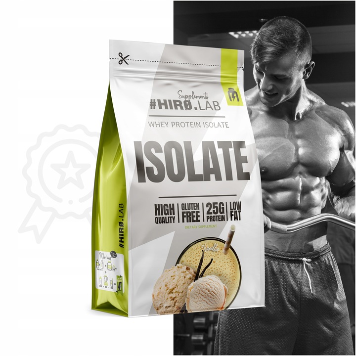 Izolat Białka BIAŁKO 700 g wpi Whey Protein Isolate wanilia ISO Hiro