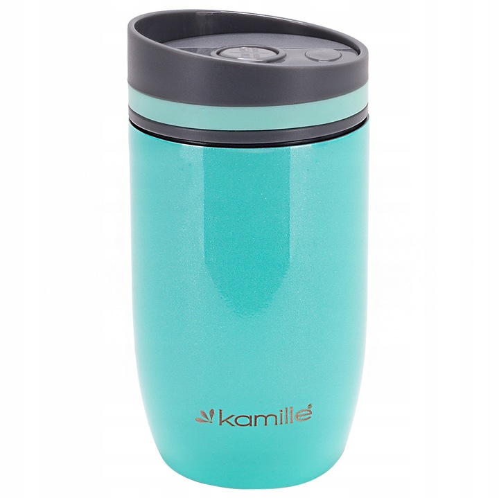 KUBEK TERMICZNY stalowy TERMOS do kawy herbaty szkoły pracy 300 ml KAMILLE