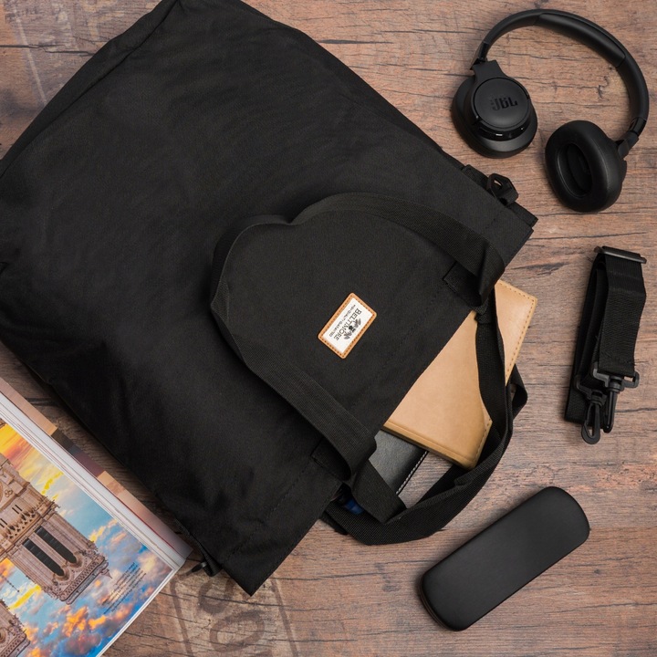 Beltimore torebka shopper poliester czarny