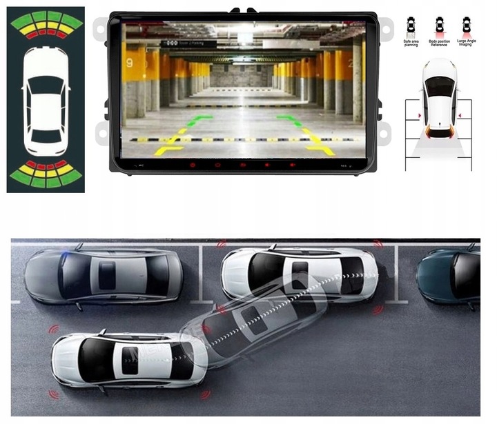 RADIO NAWIGACJA GPS ANDROID VW PASSAT B6 B7 2005-2014 WIFI CARPLAY 4/64GB