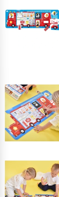 Puzzle z dziurką. Wóz strażacki. Czuczu