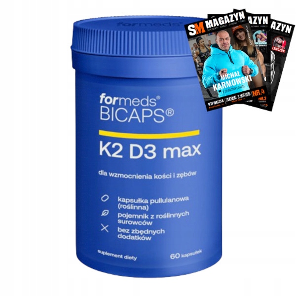 FORMEDS BICAPS WITAMINA K2+D3 4000 MAX OCHRONA KOŚCI STAWY MIĘŚNIE