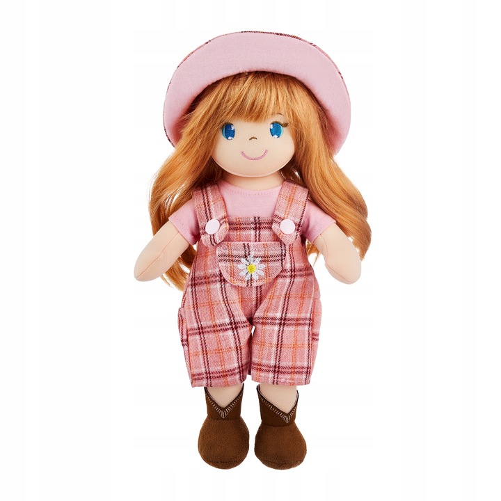 Lalka szmacianka bobas Majeczka piękne włosy