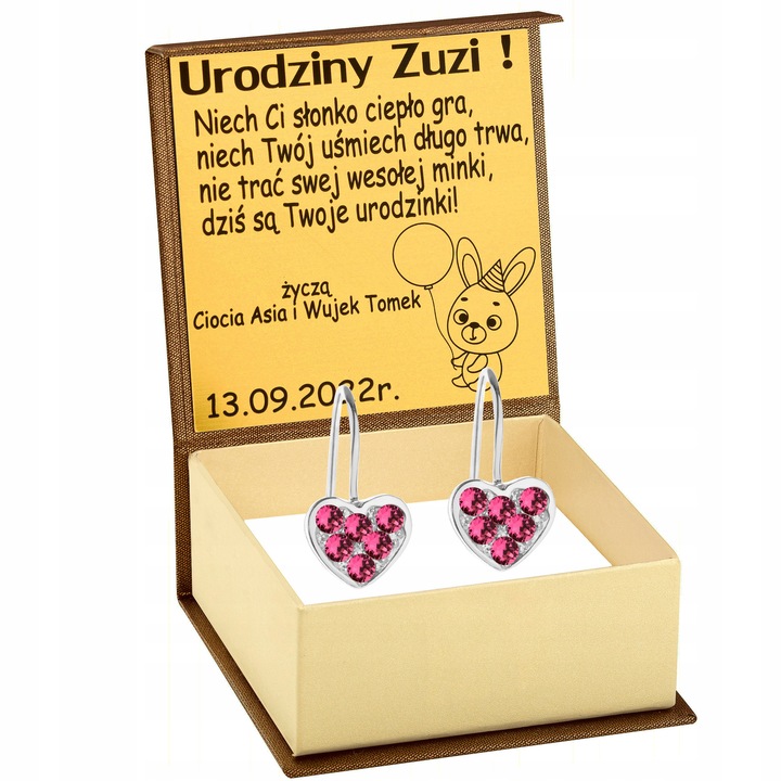 SREBRNE KOLCZYKI DLA DZIEWCZYNKI GRAWER SREBRO 925