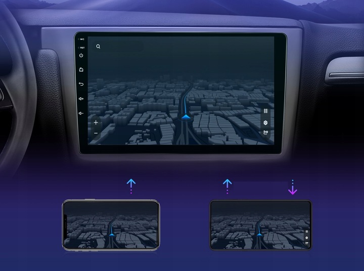 RADIO SAMOCHODOWE 2 DIN ANDROID 13 CARPLAY WIFI SIM GPS MAPY RDS DOTYKOWE