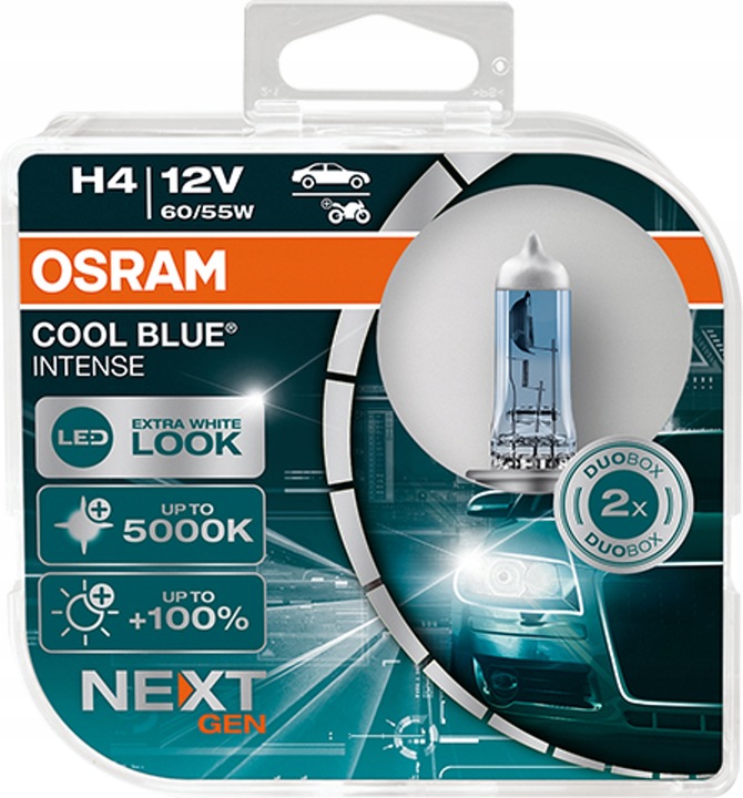 H4 OSRAM COOL BLUE INTENSE NEXT GENERATION NEW GEN