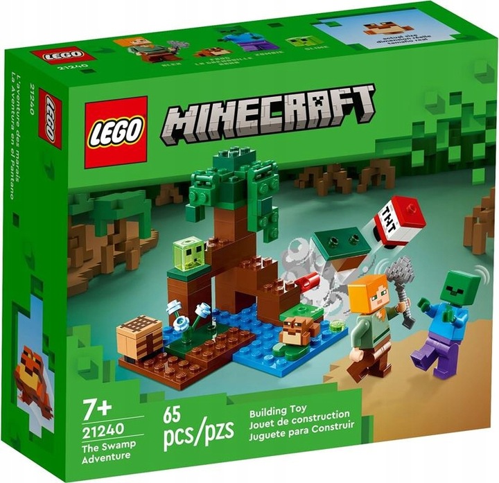 KLOCKI LEGO | MINECRAFT 21240 PRZYGODA NA MOKRADŁACH DLA DZIECKA + TORBA
