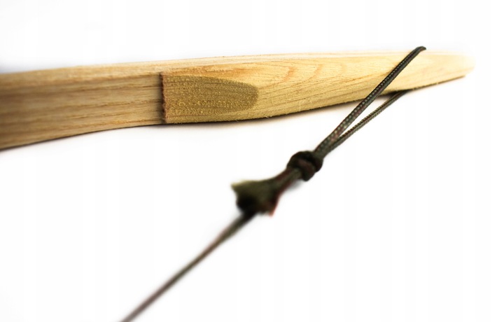 ŁUK DREWNIANY 115cm KOŁCZAN 10 STRZAŁ TARCZE ZESTAW ŁUCZNICZY BRĄZOWY