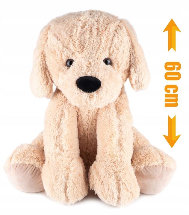 Piesek Pluszowy Pluszak Pies Przytulanka Duży 60cm Zabawka Dla Dzieci
