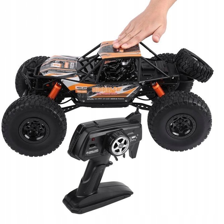 AUTO ZDALNIE STEROWANE SAMOCHÓD RC 48 CM WIELKI CRAWLER 4x4 POMARAŃCZ