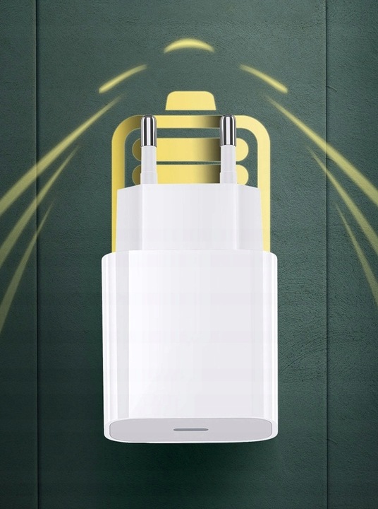 SZYBKA ŁADOWARKA SIECIOWA USB C 20W + KABEL 1M DO IPHONE LIGHTNING PRO