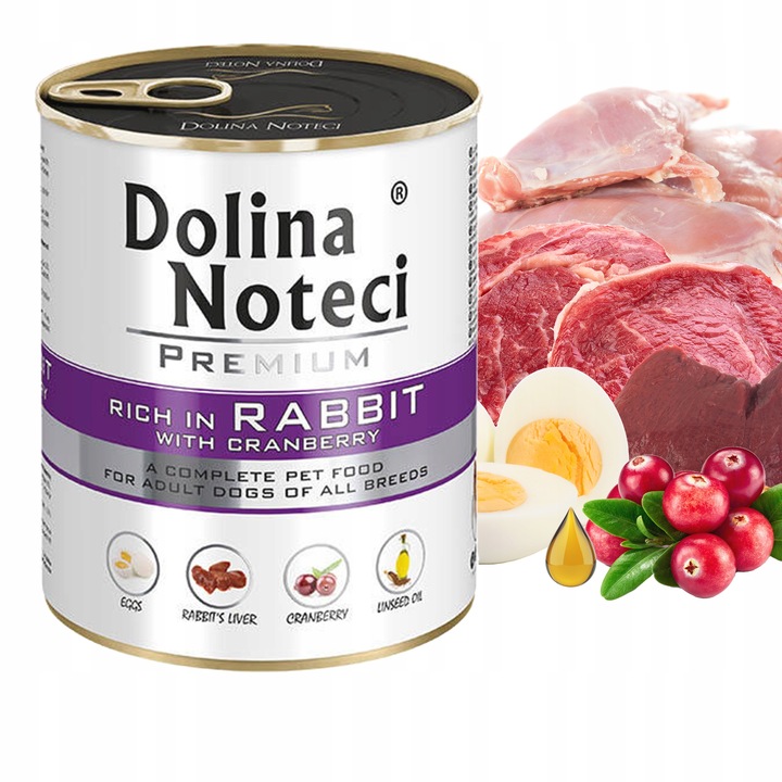 DOLINA NOTECI Premium Karma mokra dla psa MIX Smaków 20x 800g