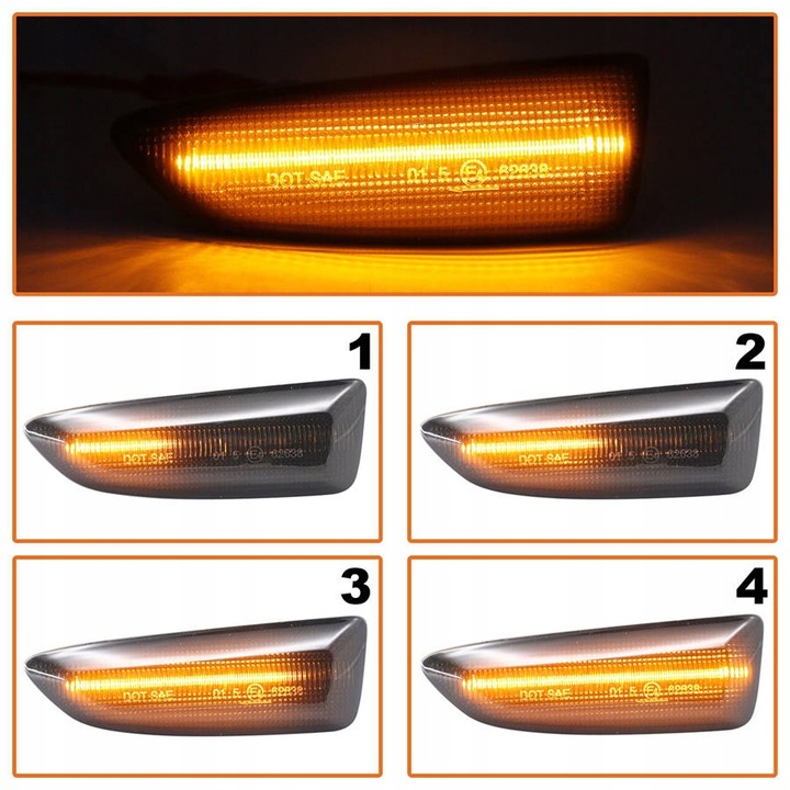 Kierunkowskazy Boczne Dynamiczne Pływające Led Opel Astra J K Zafira C