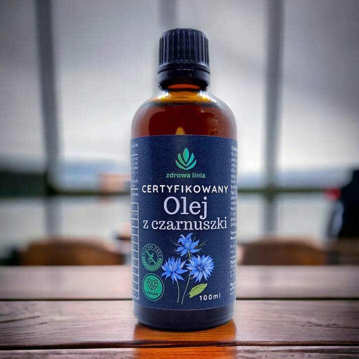 PROMOCJA Certyfikowany olej z czarnuszki 100ml TERMIN 30.06.2024