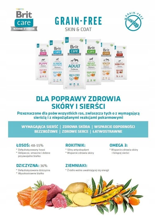 BRIT CARE Dog Grain-free Puppy Salmon 12kg