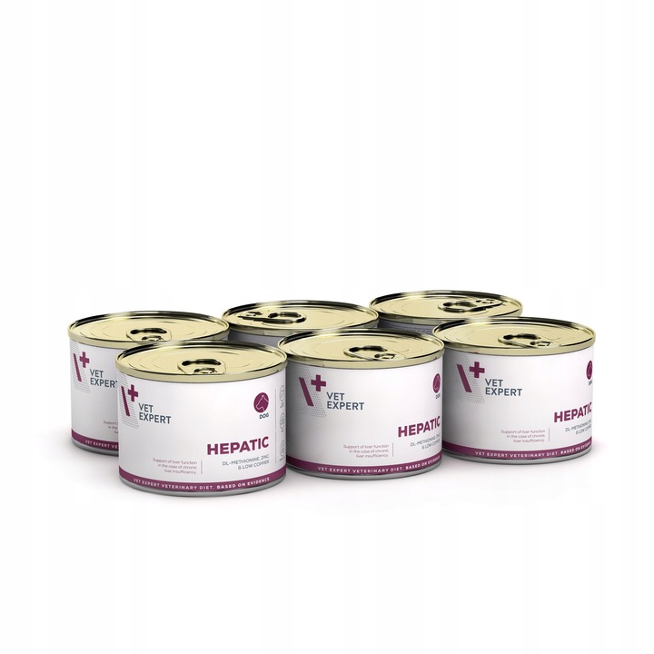 VET EXPERT HEPATIC DOG 6x200g weterynaryjna pies niewydolność wątroby