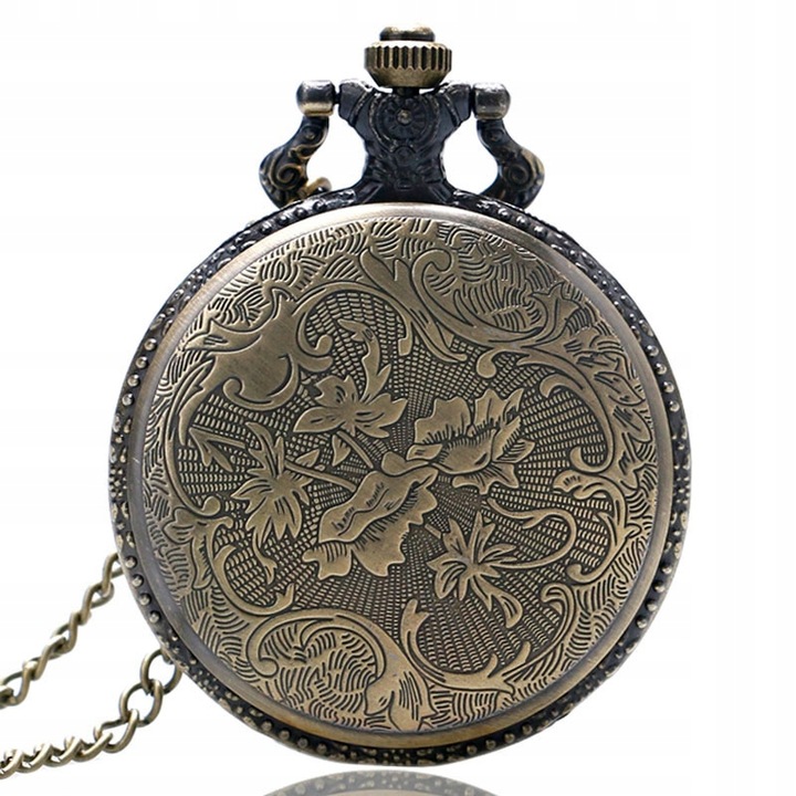 Zegarek kieszonkowy na łańcuszku motocykl